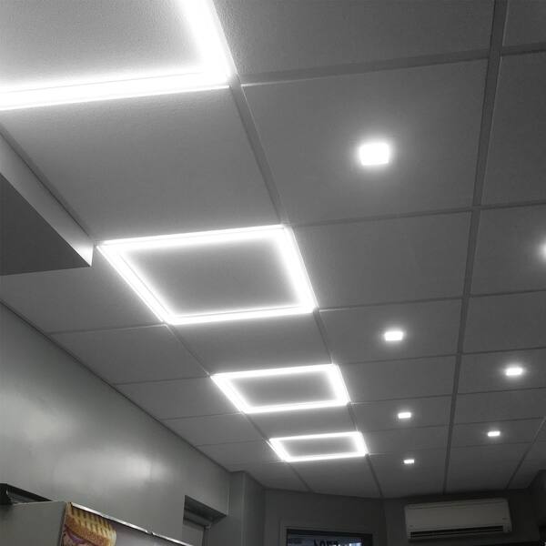 Shop Luxrite 2x2 Ft Slim Frame Led Edge Light 40w Dimmable 4000