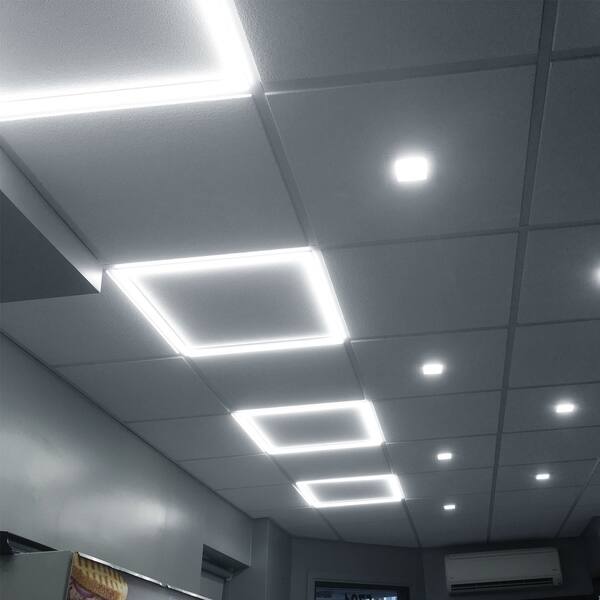 Shop Luxrite 2x2 Ft Slim Frame Led Edge Light 40w Dimmable 4000