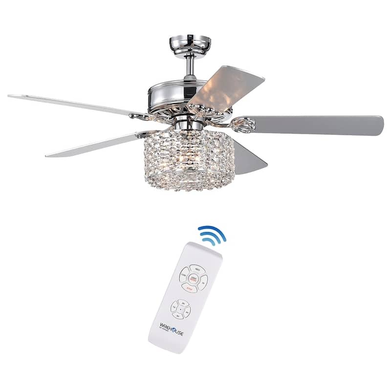 Silver Orchid Miller 52-inch 5 Blade Ceiling Fan
