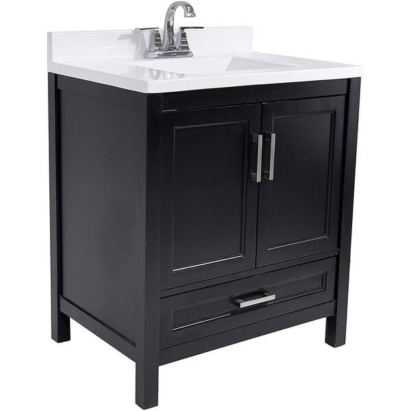 Shop Salerno 31 In Bath Vanity With Cultured Marble Vanity Top