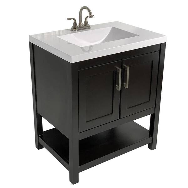 Shop Tufino 31 In Bath Vanity With Cultured Marble Vanity Top