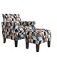 Copper Grove Maritza Half Round Arm Chair and Ottoman - Thumbnail 10