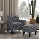 Copper Grove Maritza Half Round Arm Chair and Ottoman - Thumbnail 3