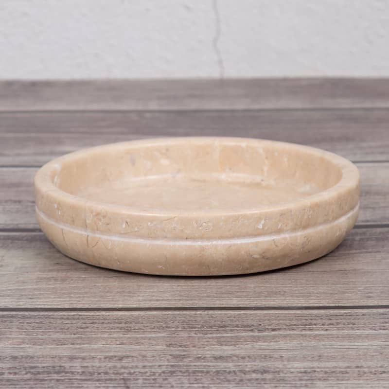 Creative Home Notch Collection Champagne Marble Bar Soap Dish, Soap Tray, Soap Holder - Beige - N/A