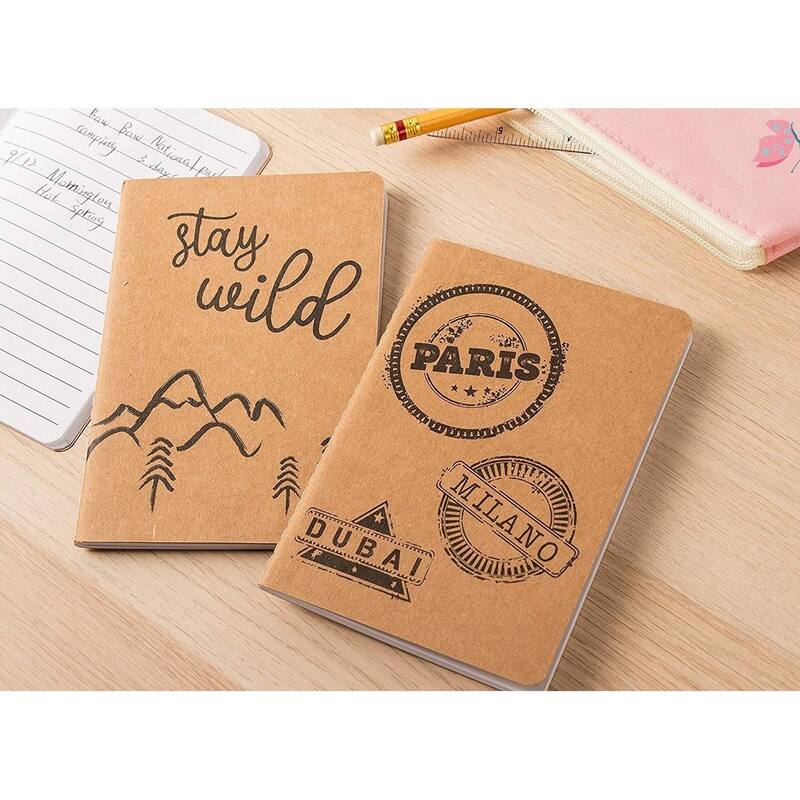 Paper Junkie 24-Pack Bulk Kraft Paper A6 Notebook Journals with 80 Lined Pages, 4x5.75 In