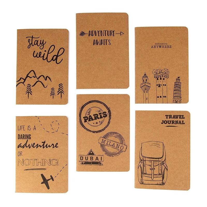 Paper Junkie 24-Pack Bulk Kraft Paper A6 Notebook Journals with 80 Lined Pages, 4x5.75 In