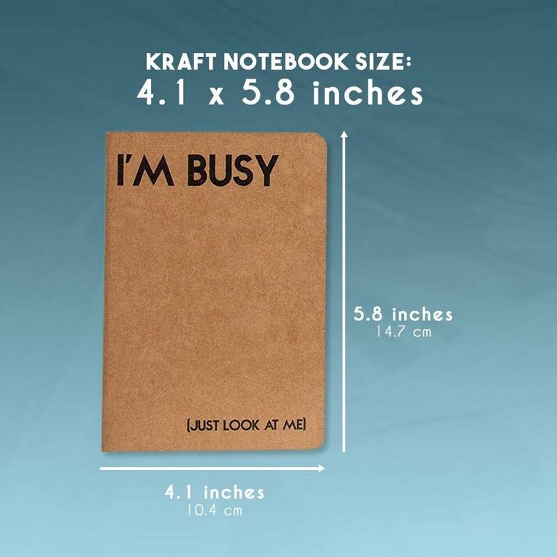 Paper Junkie 12-Pack Lined Kraft Notebook, 6 Different Designs, Brown, 4.1 x 5.8 Inch