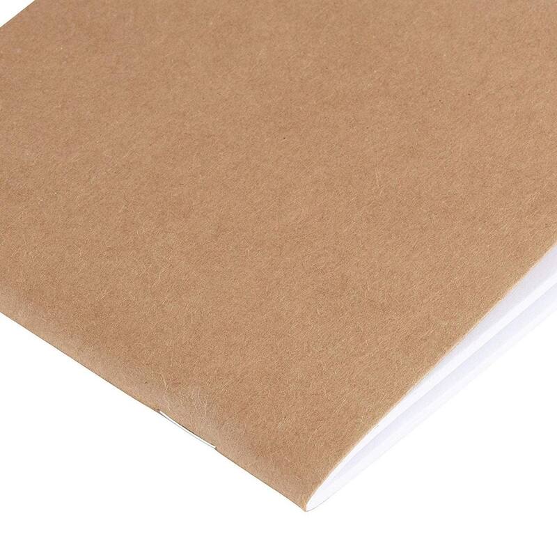 Paper Junkie 48 Pack Mini Kraft Paper Notebooks, Unlined Blank Journals for Kids, 4 x 4 in