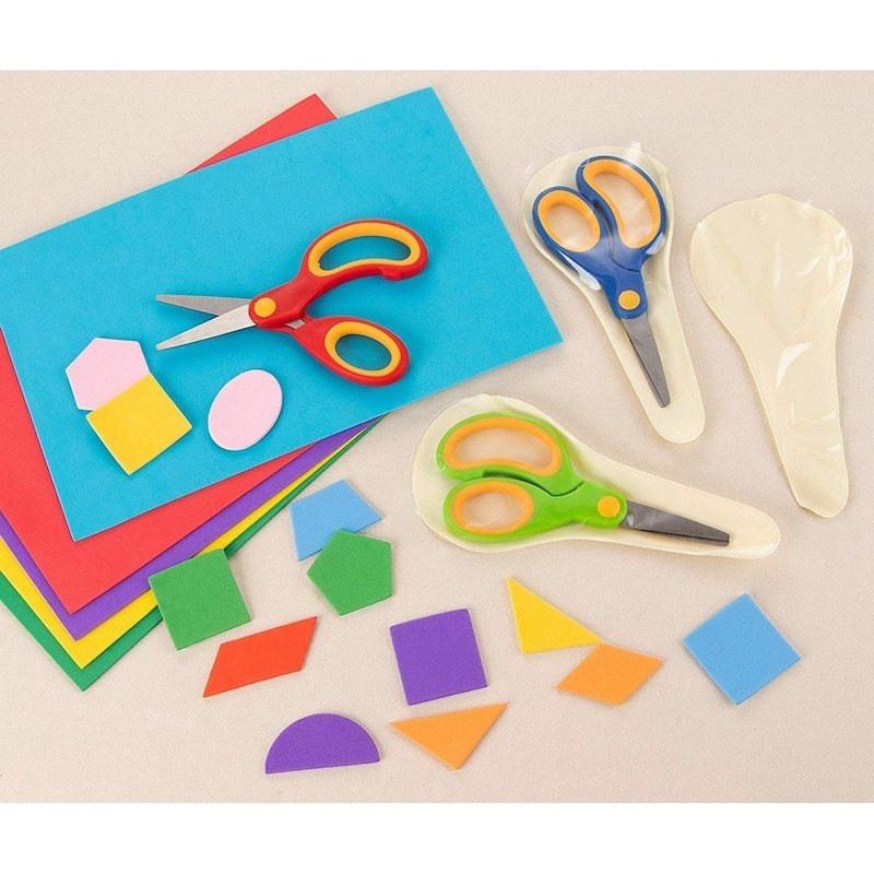 Juvale 24-Pack Bulk 5" Blunt Tip Scissors for Kids, School, Classroom, and Crafts