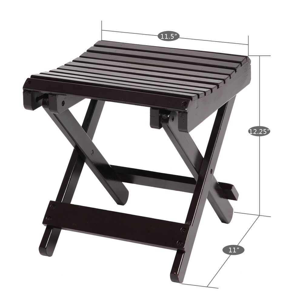 Shop Bamboo Folding Stool Shower Bench For Kids On Sale