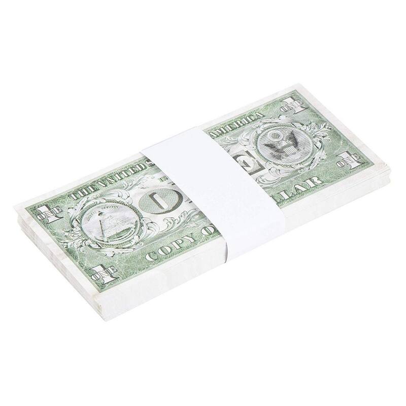 Juvale 300 Blank White Paper Currency Money Band Straps No Denomination Bill Wrappers