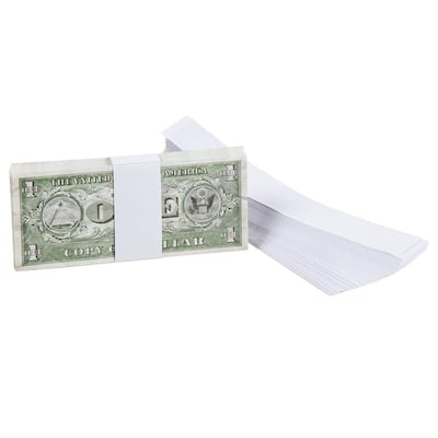 Juvale 300 Blank White Paper Currency Money Band Straps No Denomination Bill Wrappers