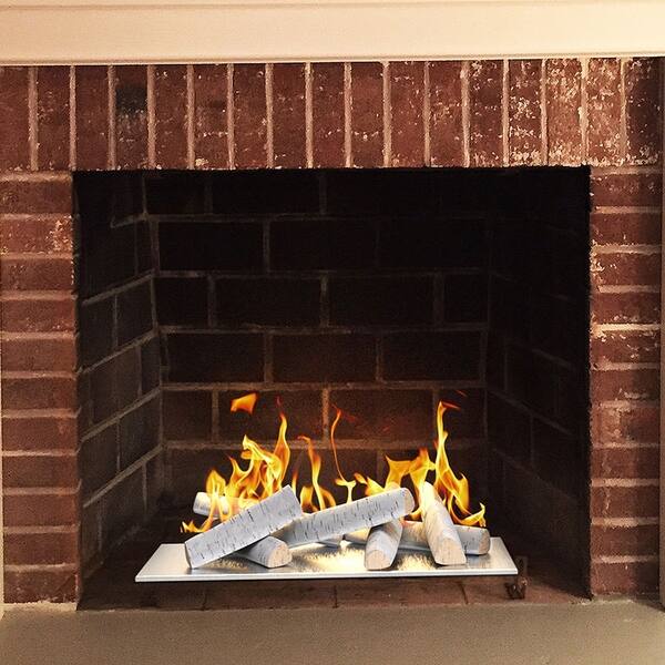 Shop Regal Flame 8pc Set Ceramic Wood Medium Gas Fireplace Logs