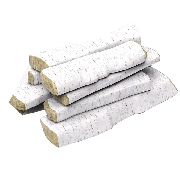 Shop Regal Flame 10 Pc Set Of Ceramic Wood Large Gas Fireplace