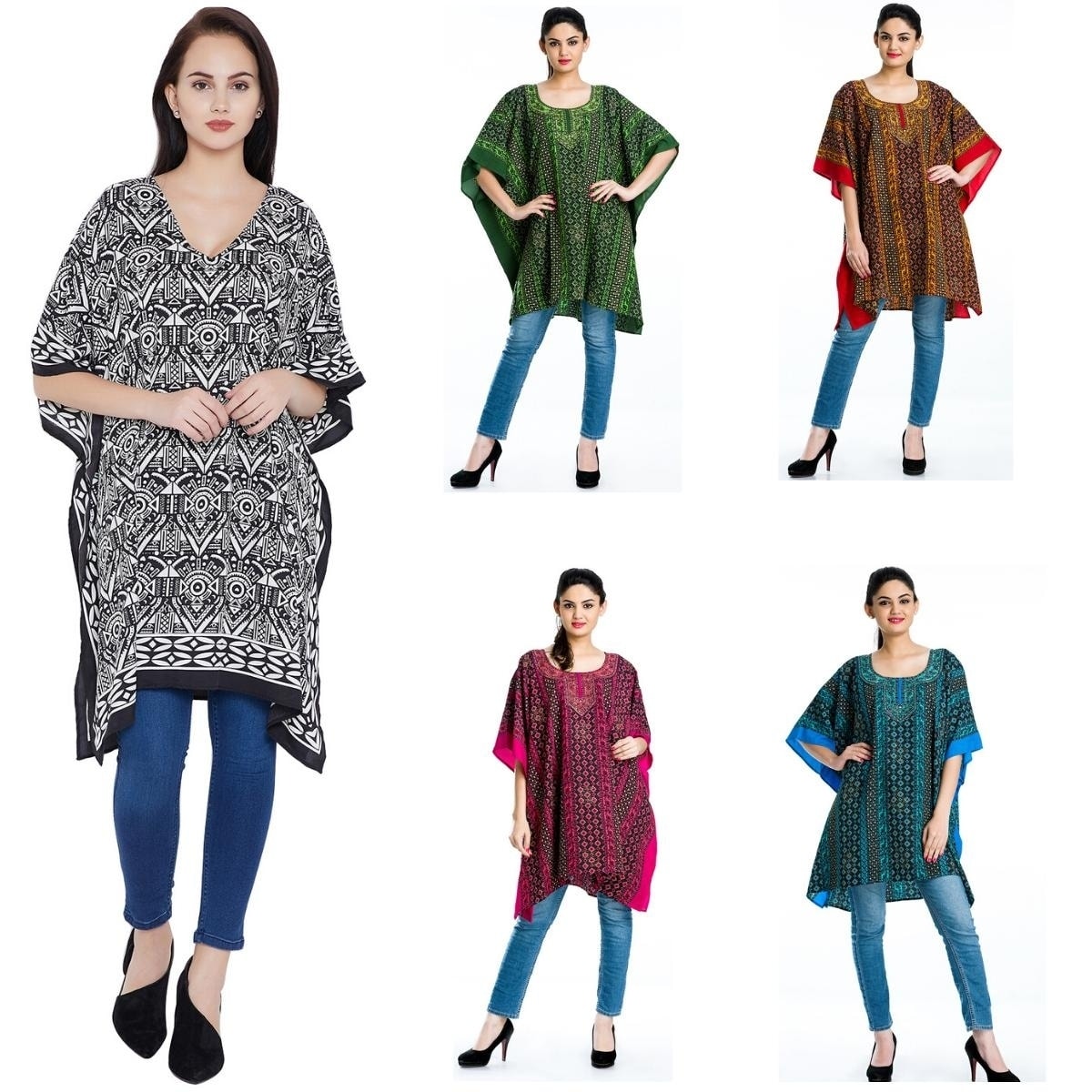 Shop Women Boho Kaftan Tunic Plus Size 