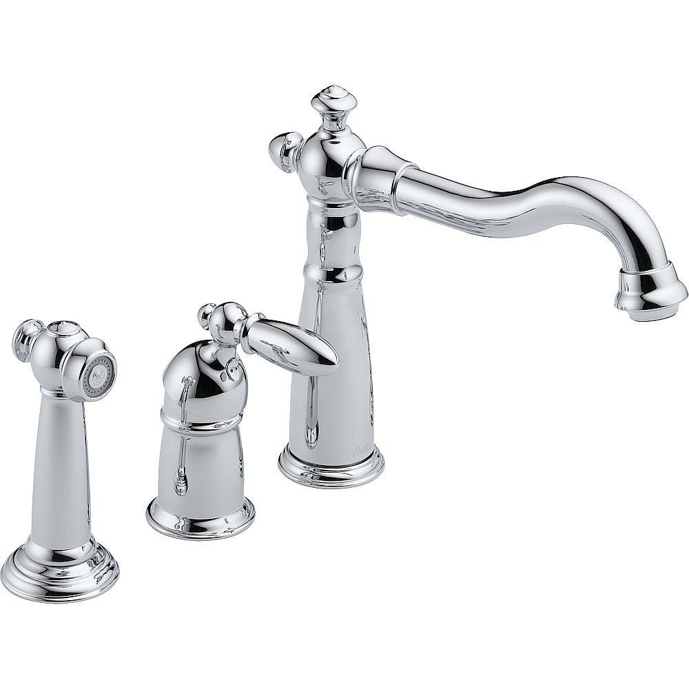 Shop Delta Single Handle Kitchen Faucet With Spray Overstock 30433665