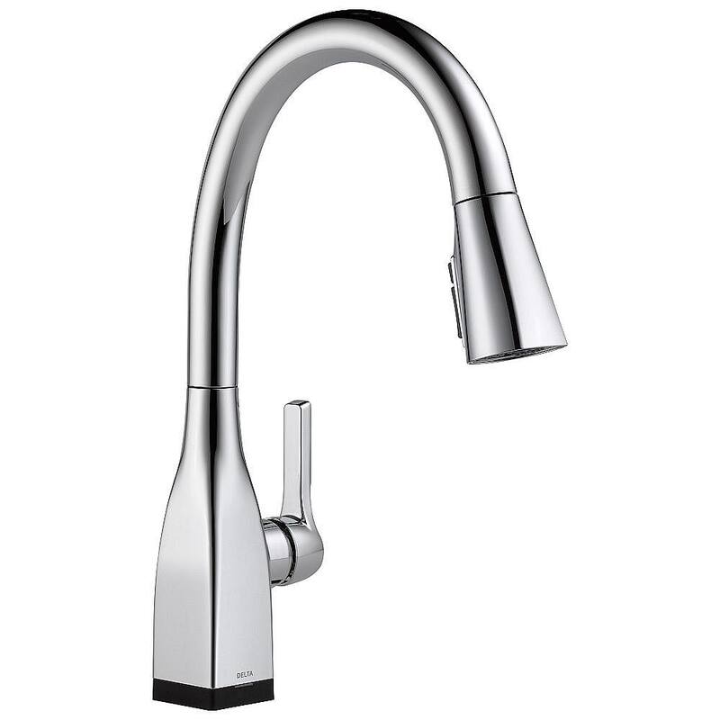 Delta Single Handle PullDown Kitchen Faucet with Touch2O Technology and ShieldSpray Bed Bath