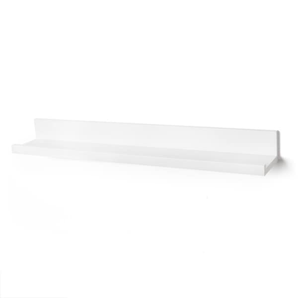 Americanflat White 24 Inch Floating Wall Shelf