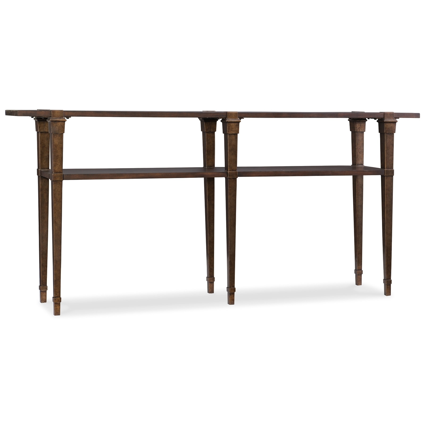 dark wood sofa table