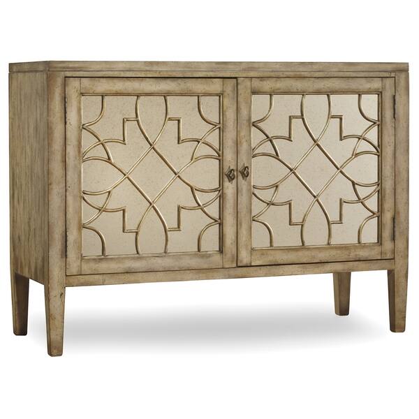 Shop Surf And Visage 2 Door Mirrored Console Cabinet On Sale