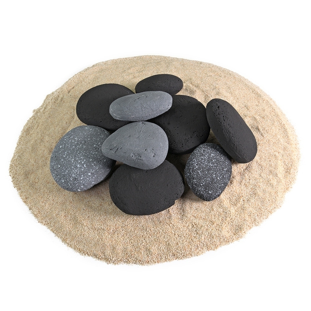 Ceramic Fire Pit Rock Fireproof Ceramic Decorative Stones For Indoor Outdoor Fire Pits Fireplaces Fire Pit Accessory Overstock