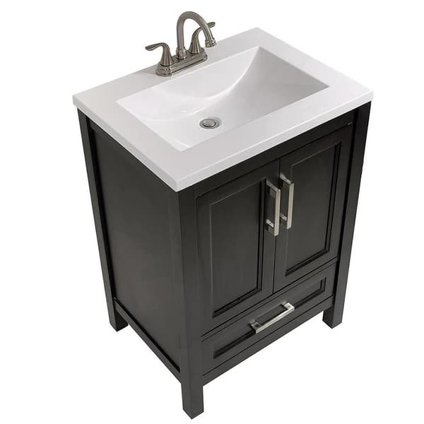 Shop Salerno 25 In Bath Vanity With Cultured Marble Vanity Top