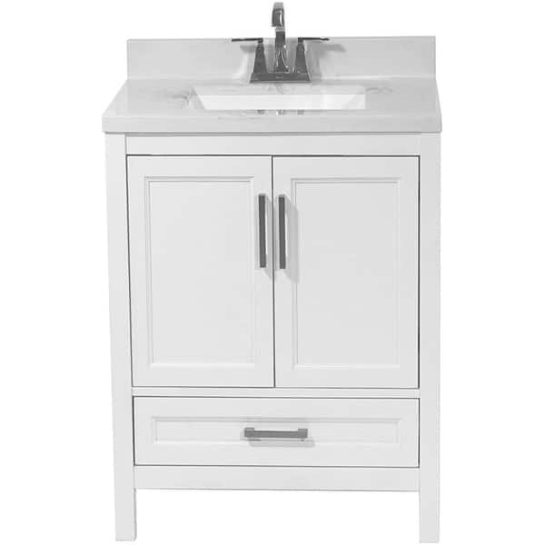 Shop Salerno 25 In Bath Vanity With Cultured Marble Vanity Top Overstock 30434838