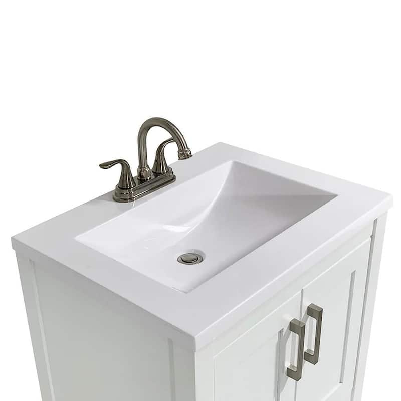 Tufino 25 in. Bath Vanity with Cultured Marble Vanity Top