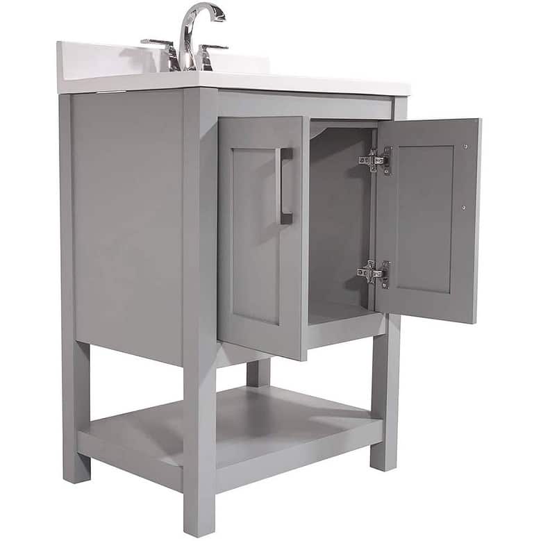 Tufino 25 in. Bath Vanity with Cultured Marble Vanity Top