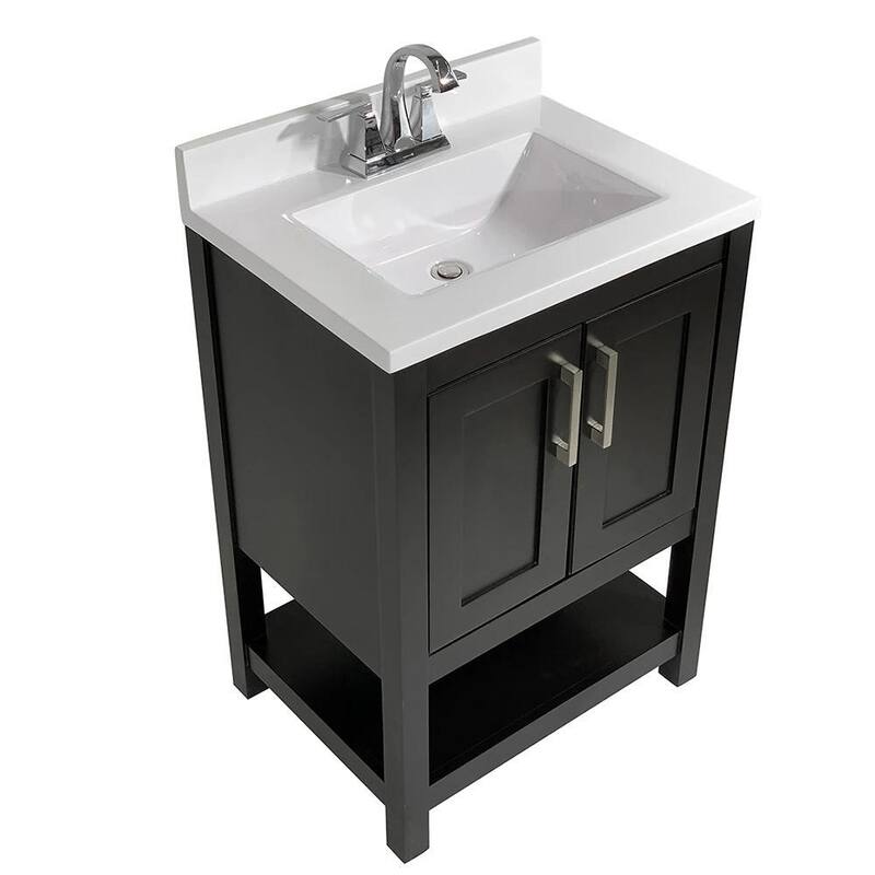 Tufino 25 in. Bath Vanity with Cultured Marble Vanity Top