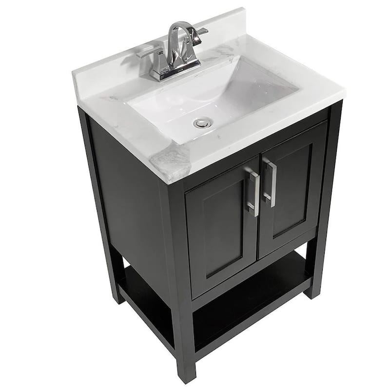Tufino 25 in. Bath Vanity with Cultured Marble Vanity Top