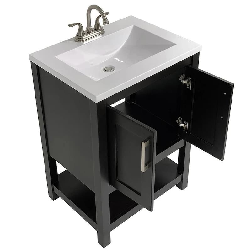 Tufino 25 in. Bath Vanity with Cultured Marble Vanity Top