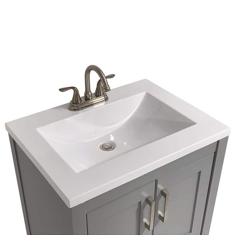 Tufino 25 in. Bath Vanity with Cultured Marble Vanity Top