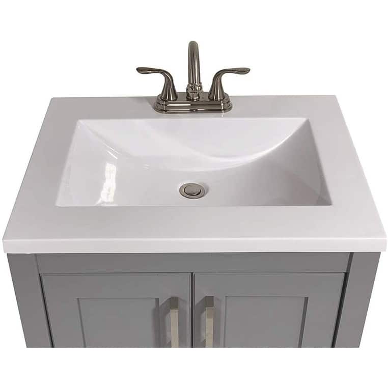 Tufino 25 in. Bath Vanity with Cultured Marble Vanity Top