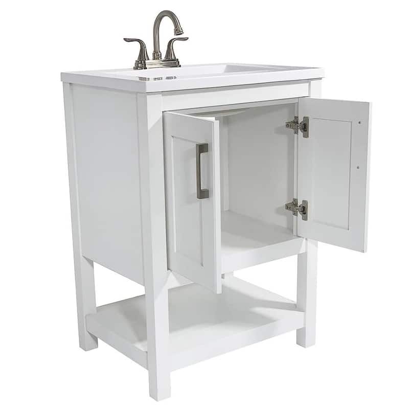Tufino 25 in. Bath Vanity with Cultured Marble Vanity Top