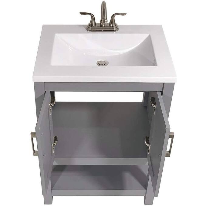 Tufino 25 in. Bath Vanity with Cultured Marble Vanity Top