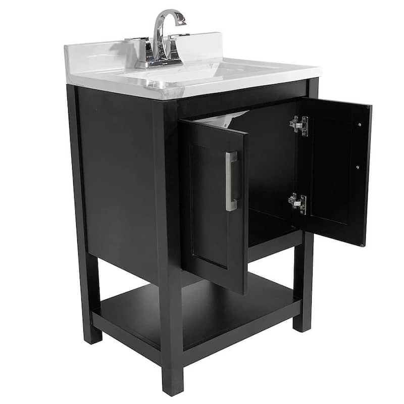 Tufino 25 in. Bath Vanity with Cultured Marble Vanity Top
