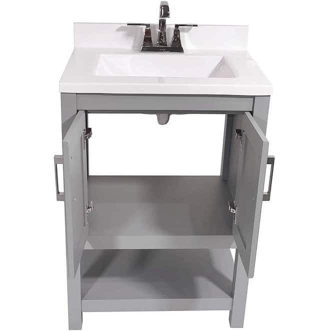Tufino 25 in. Bath Vanity with Cultured Marble Vanity Top