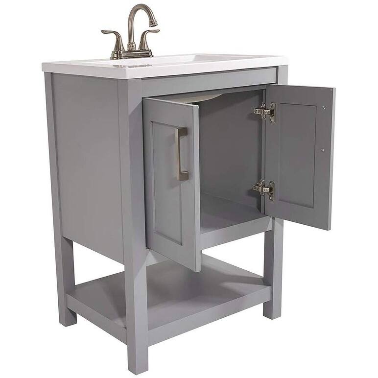 Tufino 25 in. Bath Vanity with Cultured Marble Vanity Top