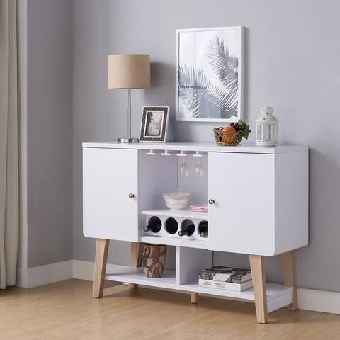 Furniture of America Banti Modern 4-Bottle Buffet Server