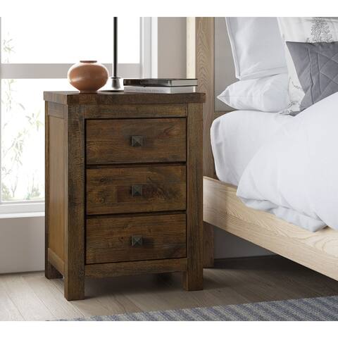 Finch Stratford Rustic Brown Nightstand