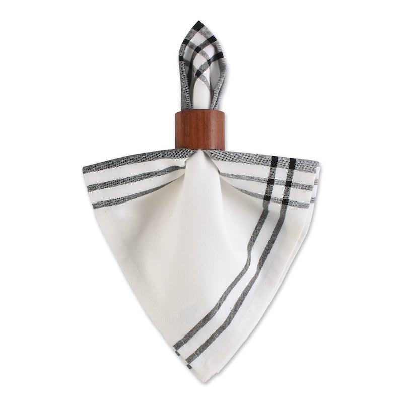 DII Home Sweet Farmhouse Kitchen Textiles, 20x20", Black, 6 Pieces - Napkins, 20x20"