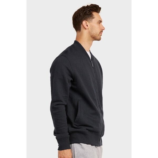 bomber jacket with polo shirt