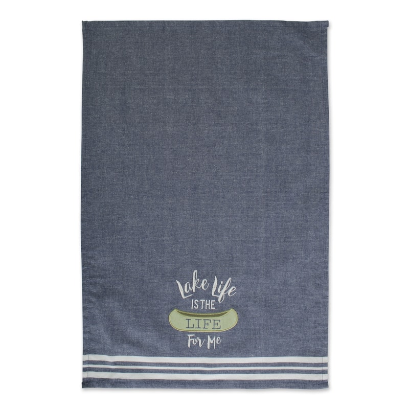 DII Lake Plaid Home Collection, 18x28", Lakeside, 3 Pieces - Dishtowels, 18x28"