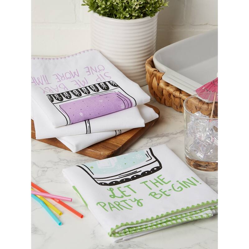 DII Pop Fizz Home Collection, 18x28", Rose All Day, 3 Pieces