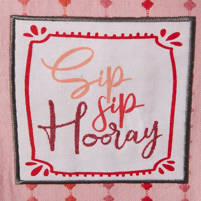 DII Pop Fizz Home Collection, 18x28", Rose All Day, 3 Pieces