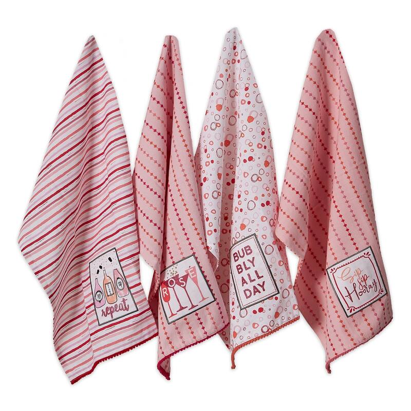 DII Pop Fizz Home Collection, 18x28", Rose All Day, 3 Pieces