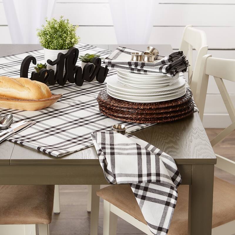DII Homestead Plaid Tabletoppers, 40x40", Homestead Plaid, 1 Piece