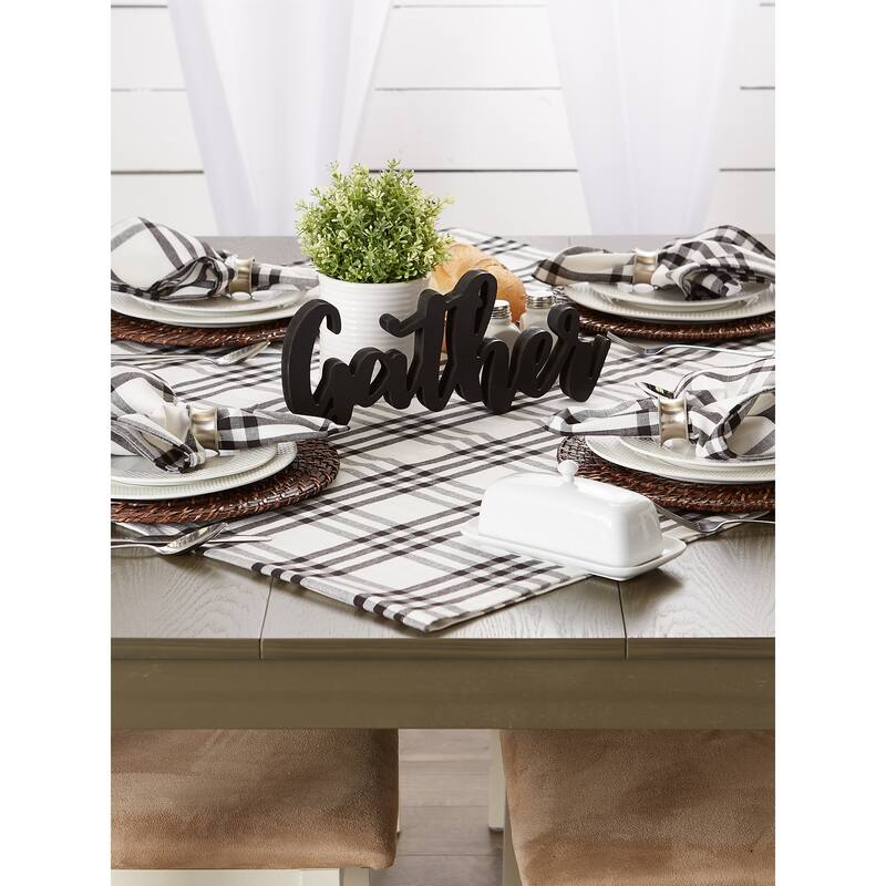 DII Homestead Plaid Tabletoppers, 40x40", Homestead Plaid, 1 Piece