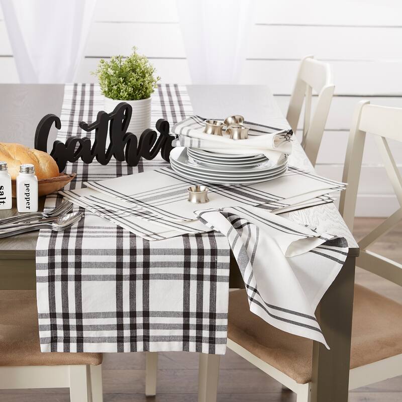 DII Homestead Plaid Tabletoppers, 40x40", Homestead Plaid, 1 Piece